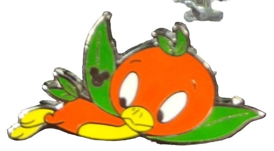 Disney Orange Juice Bird Trading Pin Hidden Mickey Epcot Mascot Flying Brooch