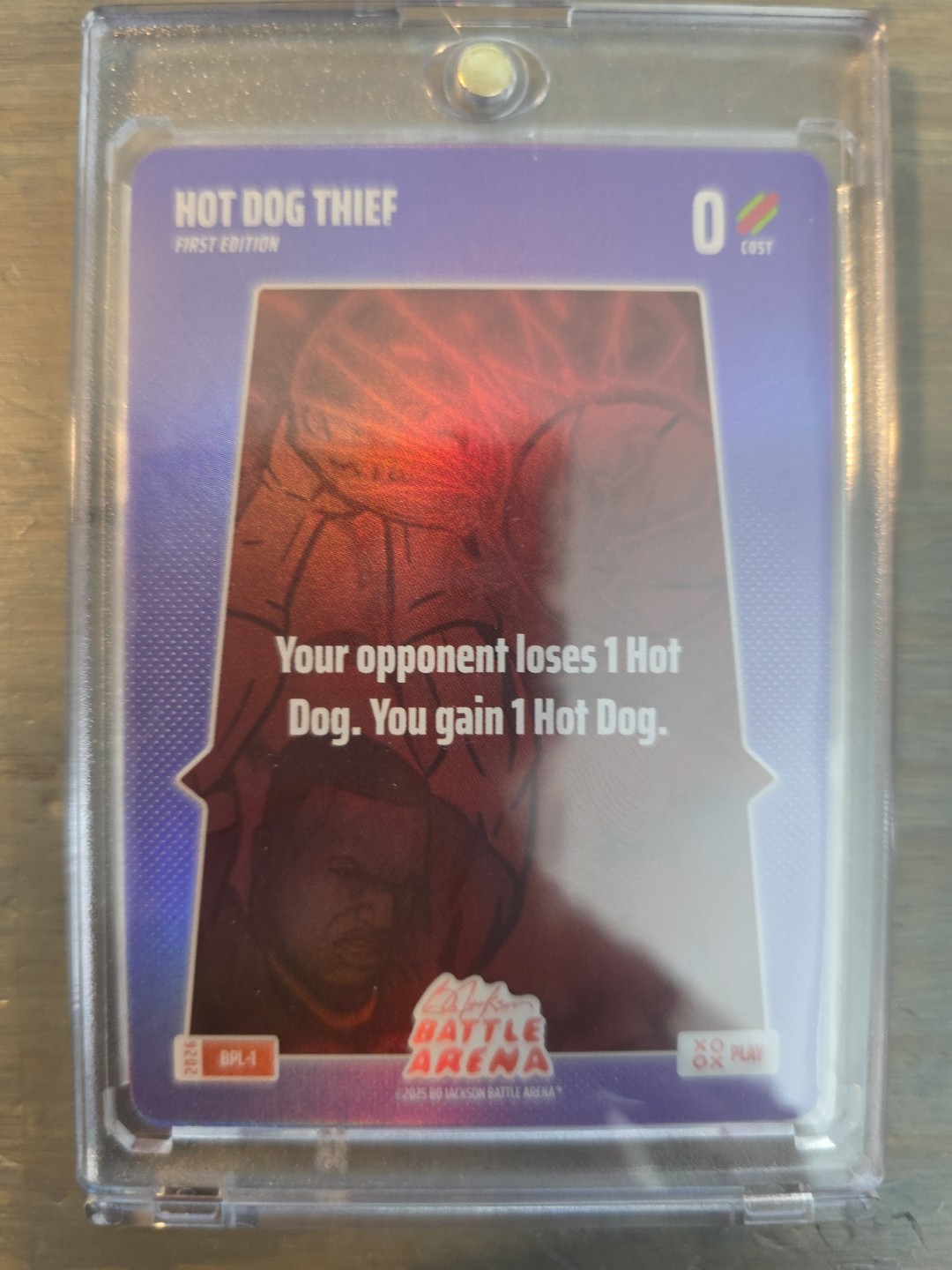 2026 Bo Jackson Battle Arena BPL-1 HOT DOG THIEF FOIL SSP BONUS PLAY RARE