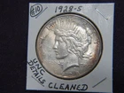 1928-S Peace dollae in with UNC details cleaned # 10