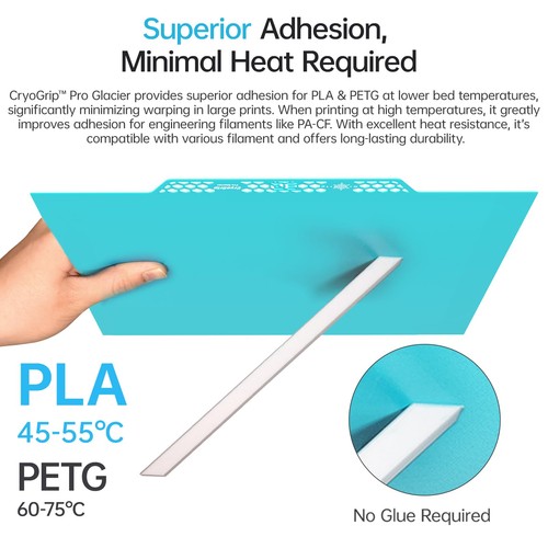BIQU CryoGrip Pro Glacier Build Plate 235x235mm, for Adventurer 5M/5M Pro/K1/... - 第 3/7 張圖片