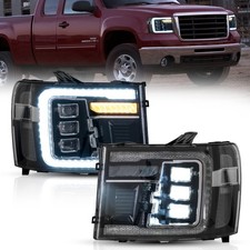 2007-2013 GMC Sierra 1500/2500HD/3500HD Projector Headlights Startup Animation