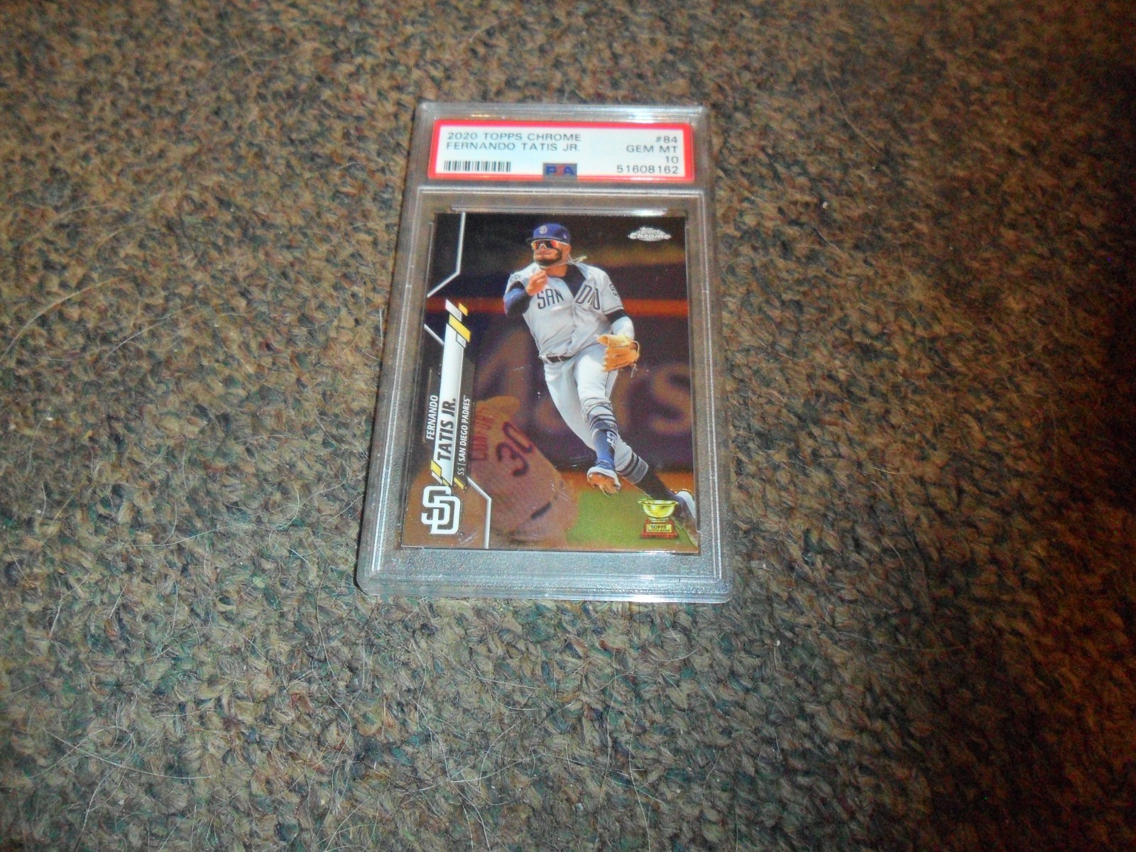 2020 TOPPS CHROME FERNANDO TATIS JR ROOKIE CUP PSA 10