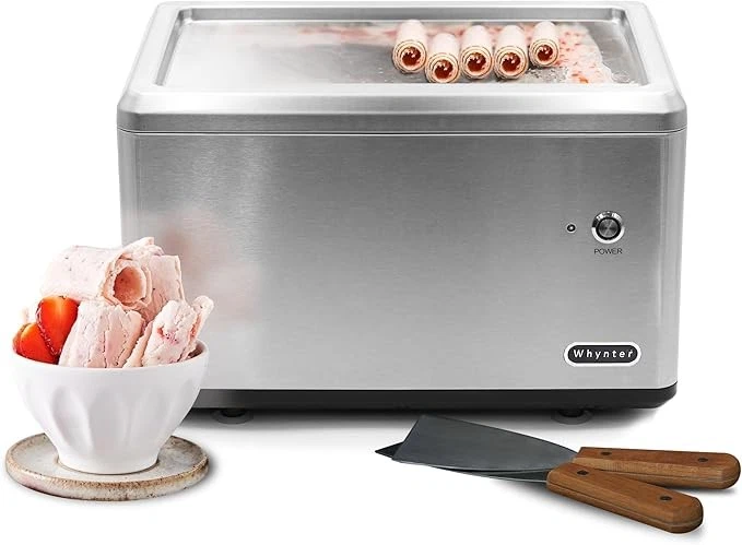Whynter ICR-300SS Stainless Steel Rolled Ice Cream Maker With Compressor