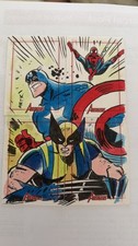 Marvel Avengers SketchaFEX 4-Card Sketch (2011) – 1/1 Hand Drawn Multi-Card Art