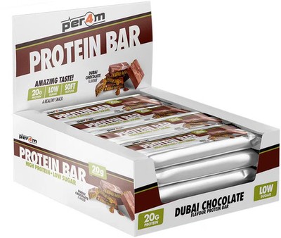 Per4m Protein Bar, 12 x 62 g Riegel, Dubai Chocolate