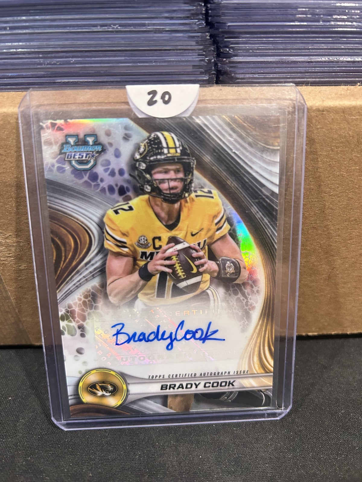2024 Bowman's Best University - Best Autographs Brady Cook #BOA-BC (AU,RC)