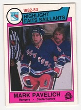 1983-84 O-Pee-Chee Mark Pavelich #239 Rangers