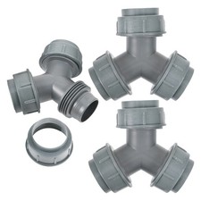  3 Pcs Waste Pipe Connector Washing Machine Washer Hose Connectors Drain Y
