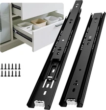 Full Extension Ball Bearing Drawer Slides 12 Inch Side Mount Cabinet Rails 1 Pai