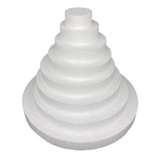 Foam Circle Discs for Arts  Crafts and DIY 6x6x1 Inch, 12-Pack 
