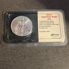 Mint 2001 American Silver Eagle Coin Sealed in Littleton Coin Plastic Blister pk