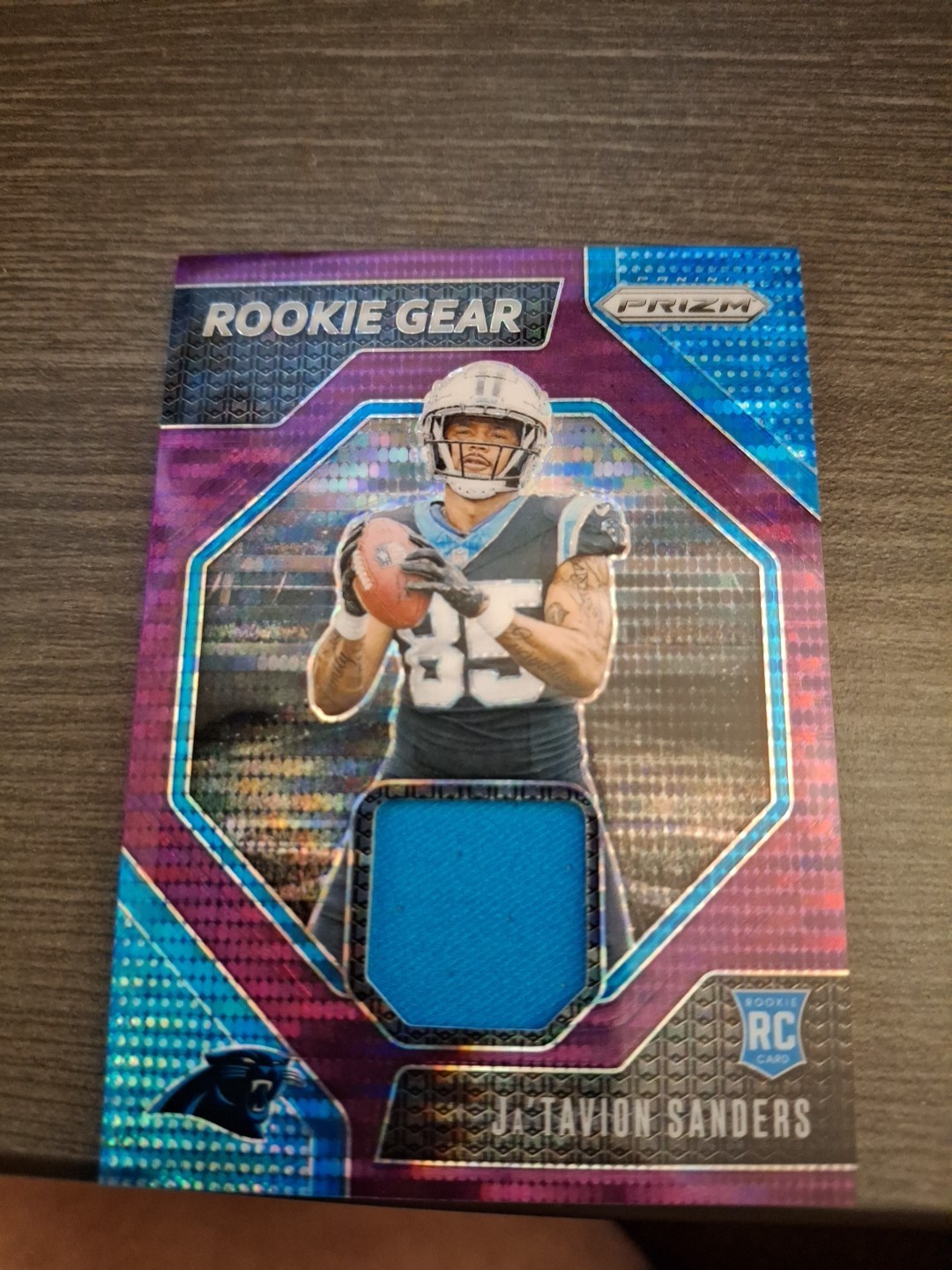 Ja'Tavion Sanders Panini Prizm Rookie Gear #RGJSS Base