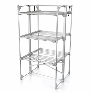 3 Tier Electrical Heated Folding Clothes Horse Airer Dryer with 36 Heated Rails