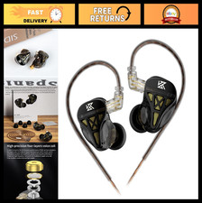 Dynamic Driver Wired Earbuds - HiFi Bass In-Ear Monitors, 2pin 3.5mm Gaming Head