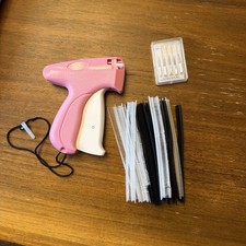 Pink Tagging Gun For Clothing With 6 Needles And 2000 Plastic Fasteners