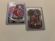 Panini Prizm Instant Impact Bub Carrington Silver Prizm (RC) + Trae Young Hawks
