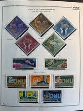 🦬 TOGO - Lot de timbres 1965🦬