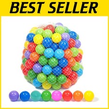 200 Count Mini Ball Pit Balls - 8 Vibrant Colors, Non Toxic