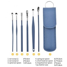6pcs Stainless Steel Ear Picking Tool Ear Scoop Set Cleaning Earwax Ear Canal