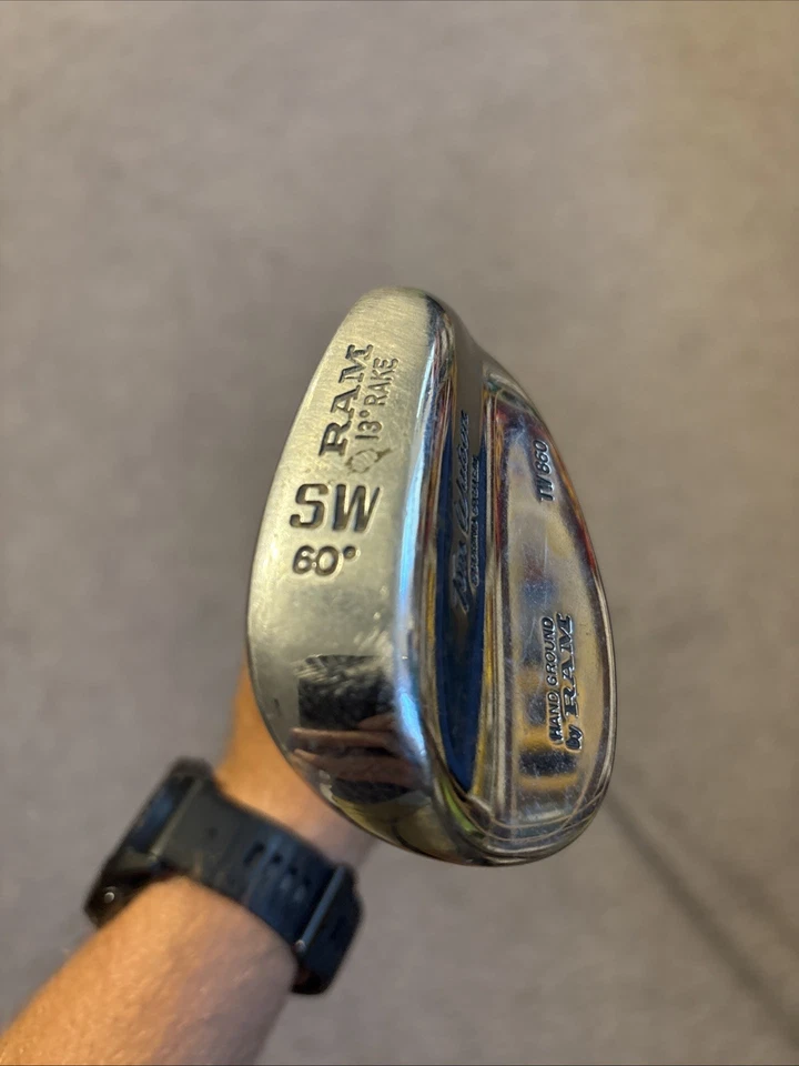 RAM Tom Watson Scoring System TW860 HAND GROUND 60° 13 Rake SW Wedge Steel RH - Image 2 of 4