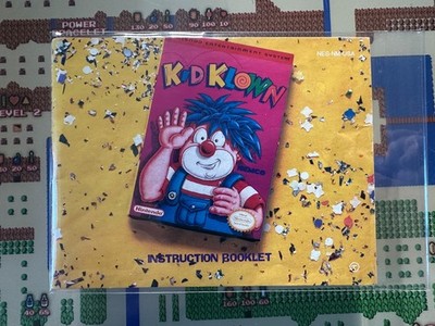 NES Nintendo Kid Klown in Night Mayor World Manual Only GENUINE AUTHENTIC Rare!