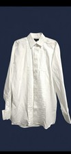 VTG Christian Dior Monsieur Men  s White Dress Shirt Tuxedo Ruffle Size 16 1/2-35