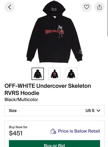 FELPA CON CAPPUCCIO OFF WHITE X SOTTOCOPERTA SCHELETRO E MELA REVERSIBILE!!!