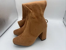 Vepose 995A Thigh High Boots, Fashion Zipper Closure, Brown Khaki, Size 8.5