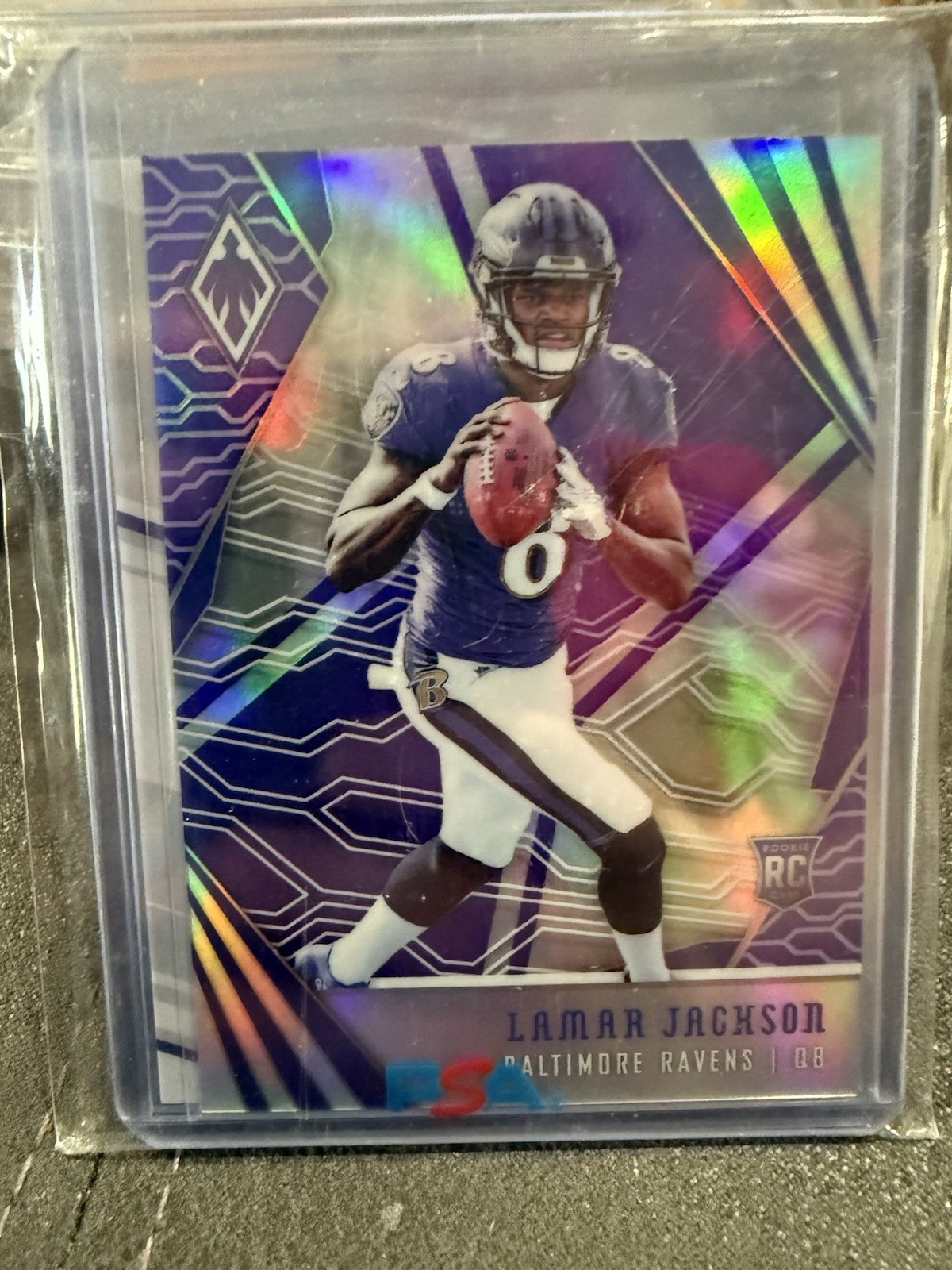 2018 Phoenix Lamar Jackson /149 Rookie RC PURPLE PRIZM - Baltimore Ravens