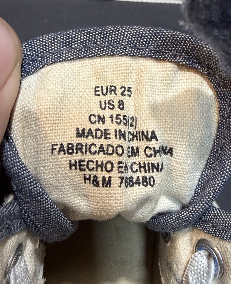 Spiderman Marvel H&M High Top Shoes Size 8c Toddlers Crib thumbnail 12