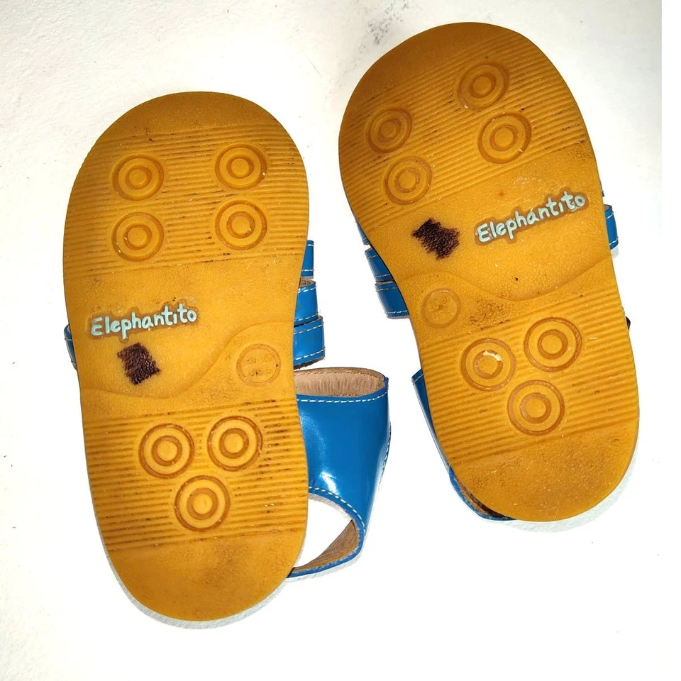 Sandalias Elephantito Turquesa Verde Azulado Charol Bebé Niñas Niños Infantil Talla 5 Foto 4 de 4