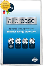 Set of 2 Standard/Queen Allerease Pillow Protectors - Moisture Wicking