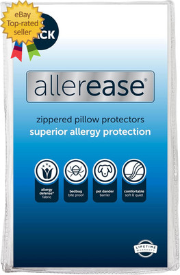 Set of 2 Standard/Queen Allerease Pillow Protectors - Moisture Wicking