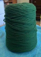 YARN CONE - FOREST GREEN 15 ¼ oz. Light Weight - Acrylic #83