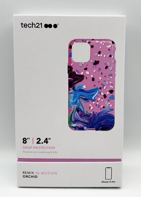 Original Tech21 iPhone 11 Pro Remix in Motion Strong Tough Case Hülle - Orchidee