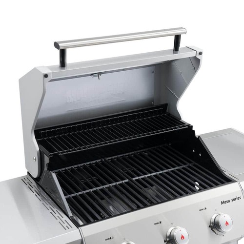 Monument Grills Propane Gas Grill 3-Burner in Stainless Steel W/ Clear View Lid - Picture 11 of 12