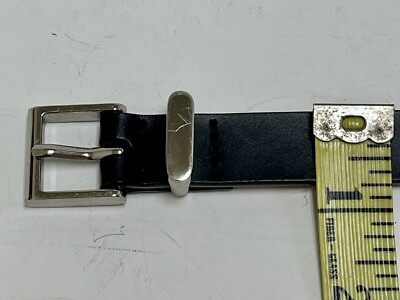 Halogen Black Woman\'s Belt Halogen Crawley – Comstock Heritage, Inc main image 4