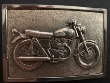 Vintage Brass/Steel Motorcycle Belt Buckle Harley Indian Biker Rider MBCI USA