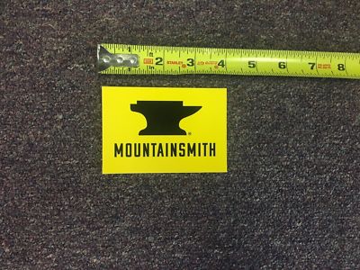 Mountain Smith Yellow Black Sticker/Decal Outdoor Hiking Backpack Approx 4''