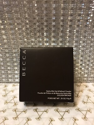BECCA Hydra-Mist Set & Refresh Powder in Golden Bronze 10g Neu & Originalverpackt