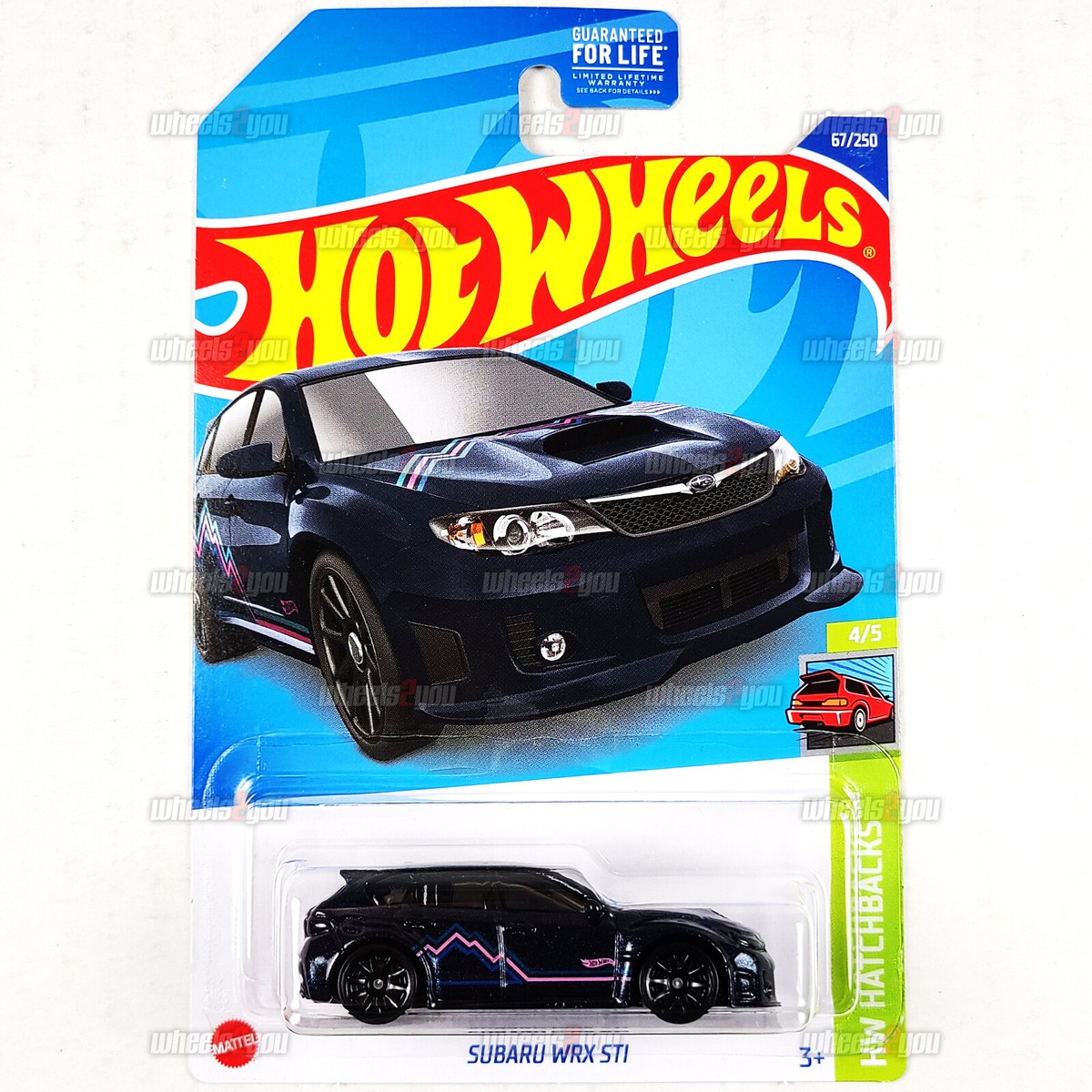 2022 Hot Wheels SUBARU WRX STI #67 dark blue - HW Hatchbacks - 1