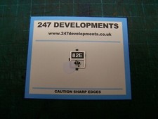 "0" Gauge 247 Developments Shed Plate 82E