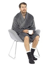 Mens Chunky Slipper Socks Non Slip Gripper Lounge Sock Warm Winter Gift UK 6-11