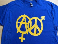 Anarchy Protest T shirt tee gender symbol