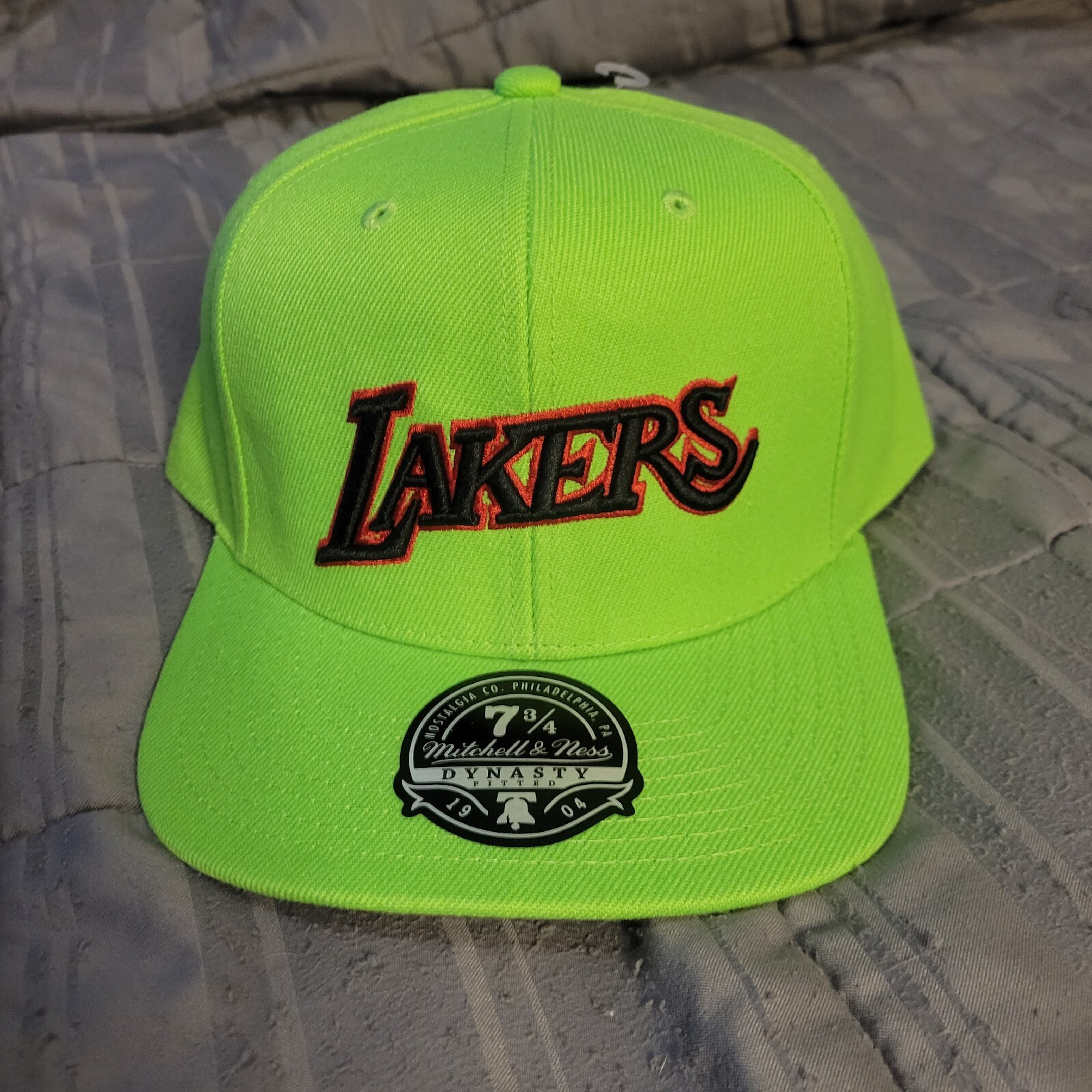 Mitchell And Ness Dynasty Los Angeles Lakers Fitted Hat 7 3/4 Green. eBay