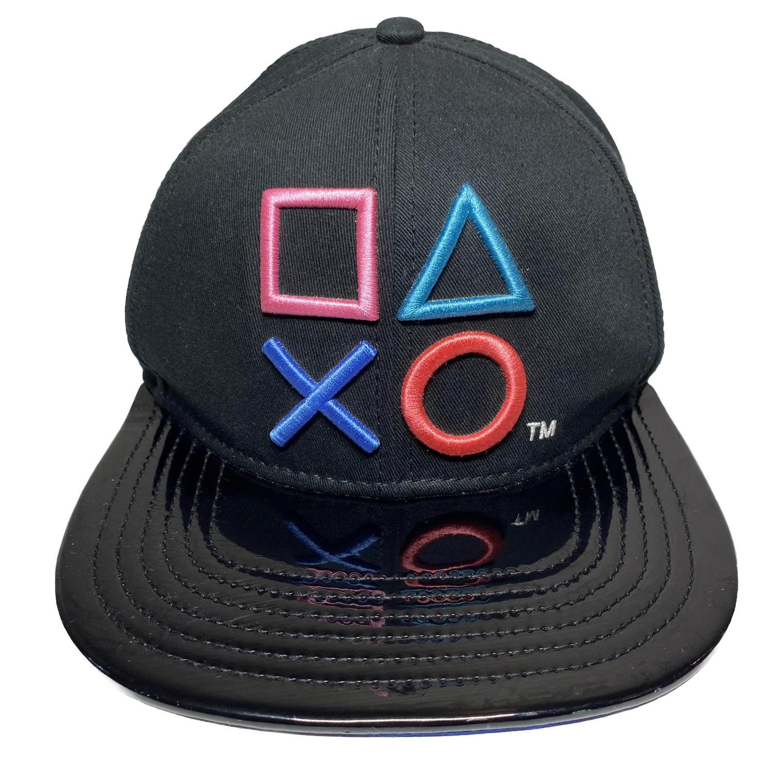 Playstation Controller Buttons Vegan Leather Brim… - image 1