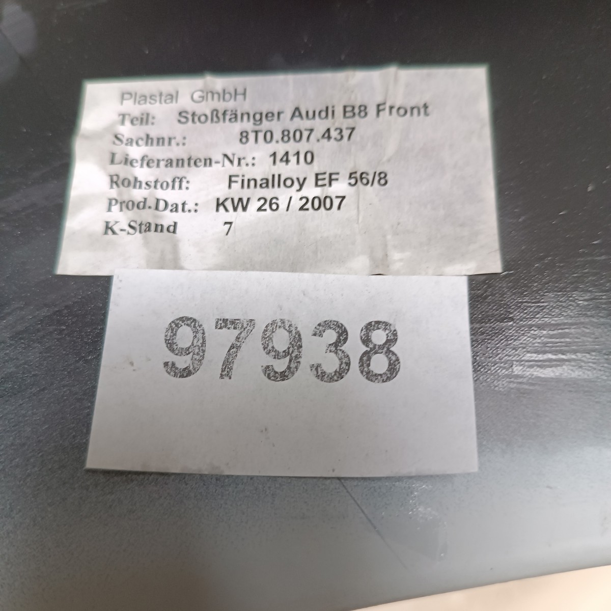 Stoßstange Vorne Front Bumper Original für Audi A5 2007 2011 