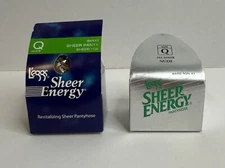 L'eggs Sheer Energy Sheer Pantyhose Queen Nude 2 Pair NOS 64443 & 64402