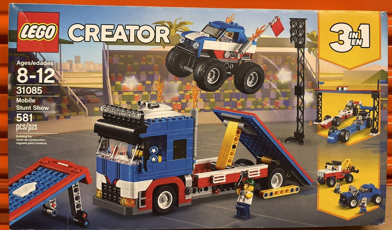 Retired Lego Creator Set 31085 Mobile Stunt Show