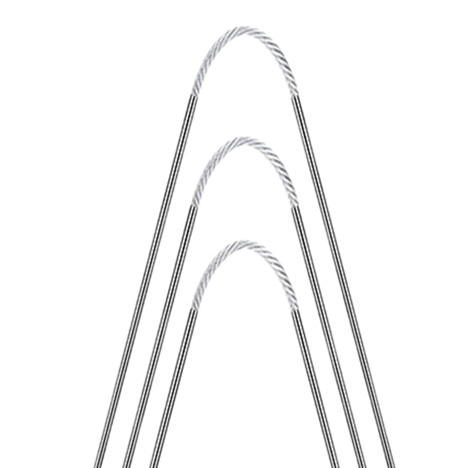 3pcs Knitting Needle Easy to Use Wool Weaving Stainless Steel Double